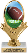 Oval-Shaped Color Insert Trophy