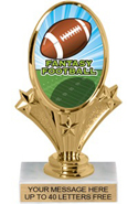 Oval-Shaped Color Insert Trophy