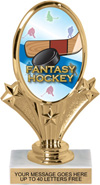 Oval-Shaped Color Insert Trophy