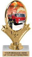 Oval-Shaped Color Insert Trophy