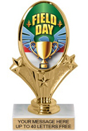 Oval-Shaped Color Insert Trophy