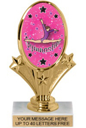 Oval-Shaped Color Insert Trophy