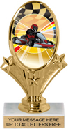 Oval-Shaped Color Insert Trophy