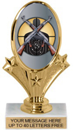 Oval-Shaped Color Insert Trophy