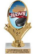 Oval-Shaped Color Insert Trophy
