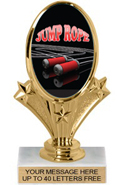 Oval-Shaped Color Insert Trophy