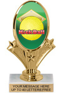 Oval-Shaped Color Insert Trophy