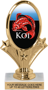 Oval-Shaped Color Insert Trophy