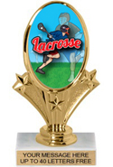 Oval-Shaped Color Insert Trophy