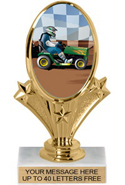 Oval-Shaped Color Insert Trophy