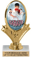 Oval-Shaped Color Insert Trophy