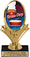 Oval-Shaped Color Insert Trophy