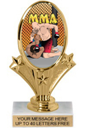 Oval-Shaped Color Insert Trophy