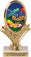 Oval-Shaped Color Insert Trophy