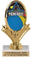 Oval-Shaped Color Insert Trophy
