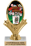 Oval-Shaped Color Insert Trophy