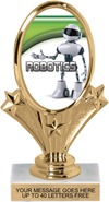 Oval-Shaped Color Insert Trophy