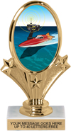 Oval-Shaped Color Insert Trophy