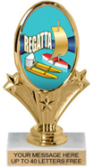 Oval-Shaped Color Insert Trophy