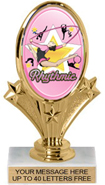 Oval-Shaped Color Insert Trophy