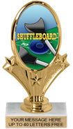Oval-Shaped Color Insert Trophy