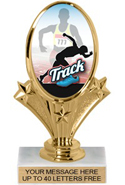Oval-Shaped Color Insert Trophy