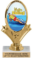Oval-Shaped Color Insert Trophy