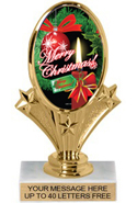 Oval-Shaped Color Insert Trophy