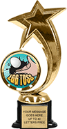Shooting Star Spinning Insert Trophy on Synthetic black base