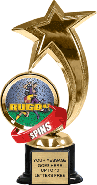 Shooting Star Spinning Insert Trophy on Synthetic black base