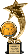 Shooting Star Spinning Insert Trophy on Synthetic black base
