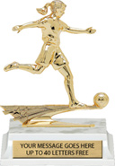 Soccer All Star Sport Figure on Marble Tone Base [6 inch] Female