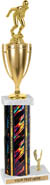 18 inch Square/Oval Column Trophy w/ Trim