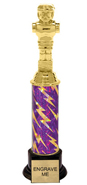 12 inch Trophy on weighted black base