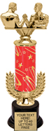 13 inch Gold Wreath Riser Trophy on Round Synthetic Base