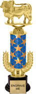 13 inch Gold Wreath Riser Trophy on Round Synthetic Base
