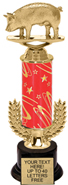 13 inch Gold Wreath Riser Trophy on Round Synthetic Base