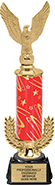 Gold Wreath Riser Trophy on Round Synthetic Base [14 inch]