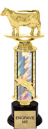 12 inch Shooting Star Column Riser Trophy