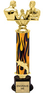 14 inch Shooting Star Column Riser Trophy
