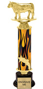 14 inch Shooting Star Column Riser Trophy