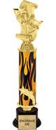 14 inch Shooting Star Column Riser Trophy