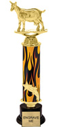 14 inch Shooting Star Column Riser Trophy