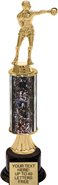 12 inch Gold Stem Riser Trophy on Round Synthetic Base