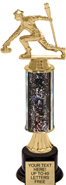 12 inch Gold Stem Riser Trophy on Round Synthetic Base
