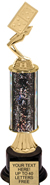 12 inch Gold Stem Riser Trophy on Round Synthetic Base