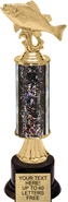 12 inch Gold Stem Riser Trophy on Round Synthetic Base