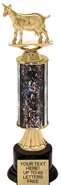 12 inch Gold Stem Riser Trophy on Round Synthetic Base