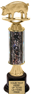 12 inch Gold Stem Riser Trophy on Round Synthetic Base