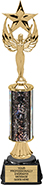 12 inch Gold Stem Riser Trophy on Round Synthetic Base
